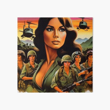 Item preview, Vintage Soldier Woman designed and sold by PulpVintage.