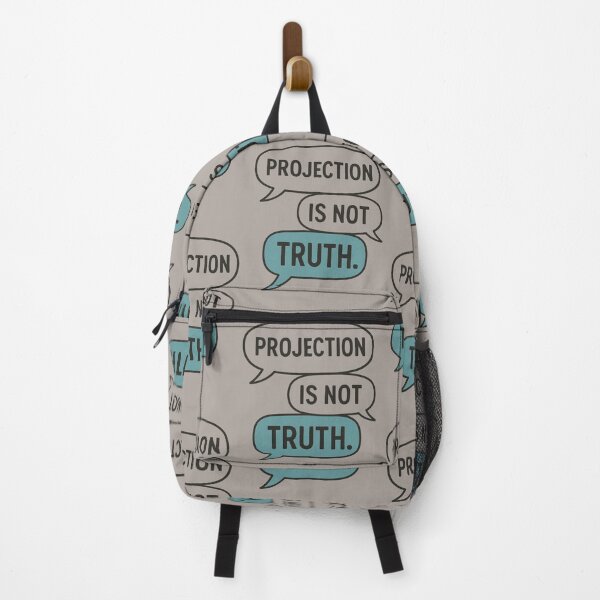 Item preview, Projection Is Not Truth – Bold Comic-Style Awareness Quote designed and sold by Quiet Power Co..