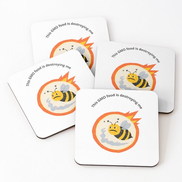 Item preview, Bee on Fire – This GMO Food Is Destroying Me designed and sold by RAKO13.