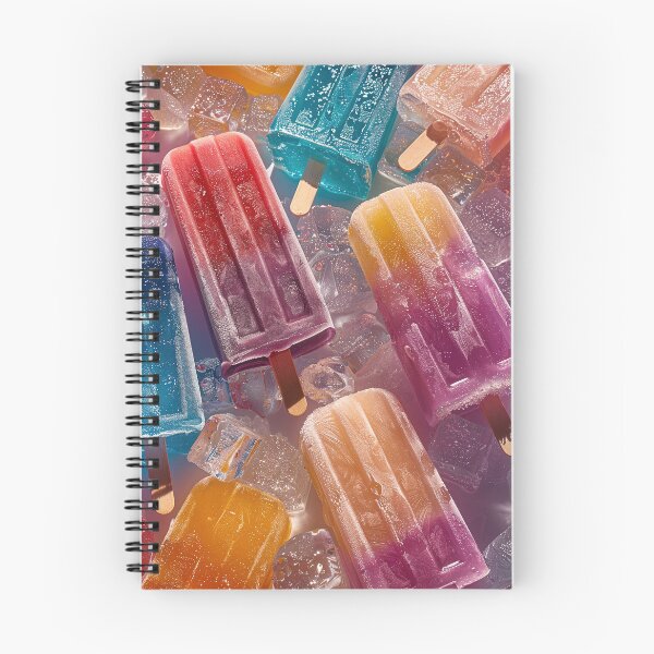 Item preview, Colorful Summer Popsicles on Ice – Vibrant Frozen Treats Art designed and sold by StudioDina.