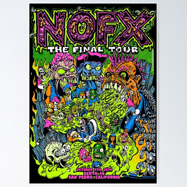 NOFX ファイナルツアーポスター3枚セットノーエフ サ*シ様 NOFX ファイナルツアーポスター3枚セットノーエフ NOFX