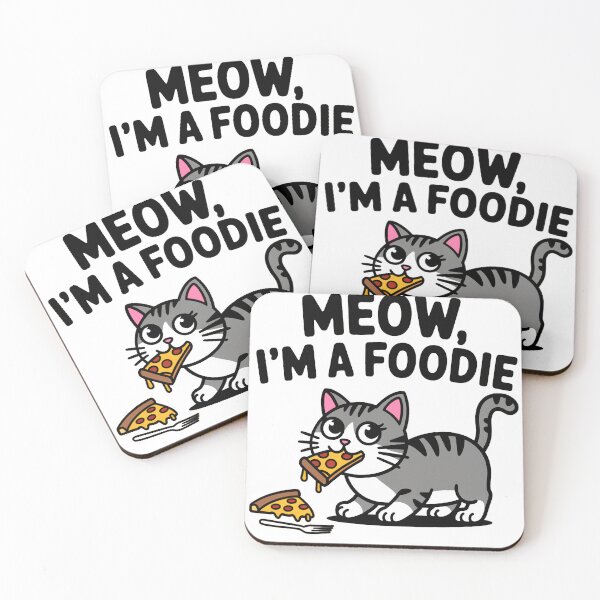 Item preview, Meow, I'm a Foodie Cat designed and sold by TrendyTamale.