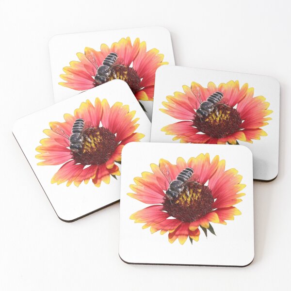 Item preview, Leafcutter bee on a blanket flower designed and sold by WolfRaven Creations.