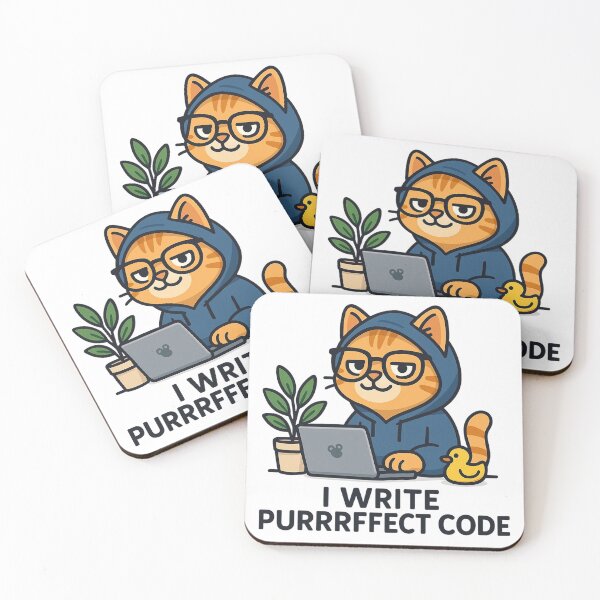 Item preview, Cat Developer - I Write Purrrffect Code designed and sold by taste-with-it.