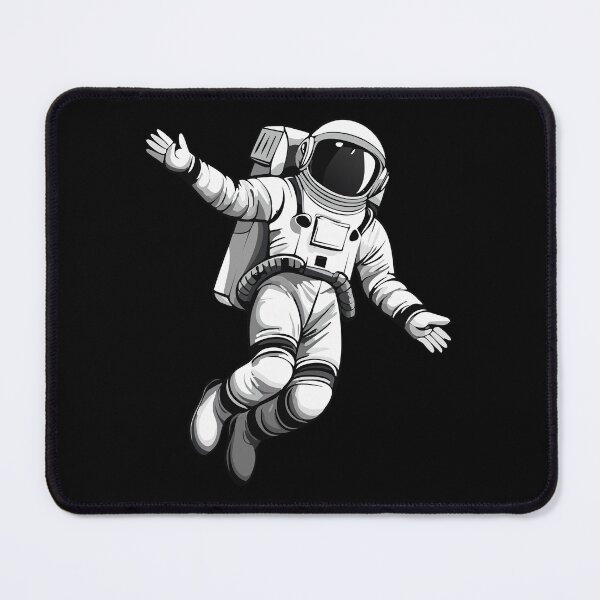 Item preview, Fantasy Astronaut, Astronaut in space, illustration of cosmonaut floating in space, astronaut in spacesuit fling in the space, cosmonaut in space black and white designed and sold by Danler.