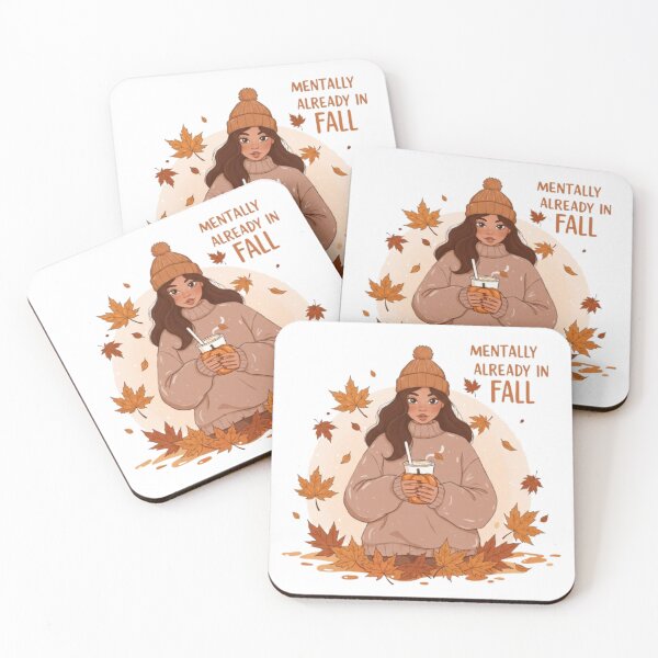 Item preview, Mentally Already in Fall – Autumn Girl Sweating in Summer designed and sold by Artisan's Nook By Taffy.