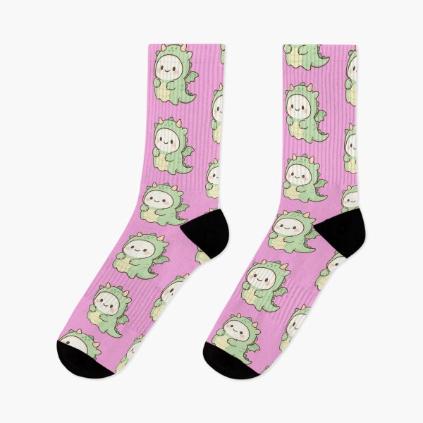 Item preview, Kawaii Ghost in Dinosaur Costume designed and sold by The Crazy Cat Lady.
