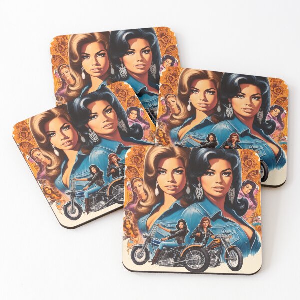 Item preview, Retro Biker Girls designed and sold by PulpVintage.
