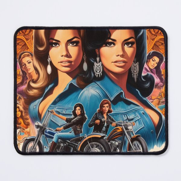 Item preview, Retro Biker Girls designed and sold by PulpVintage.
