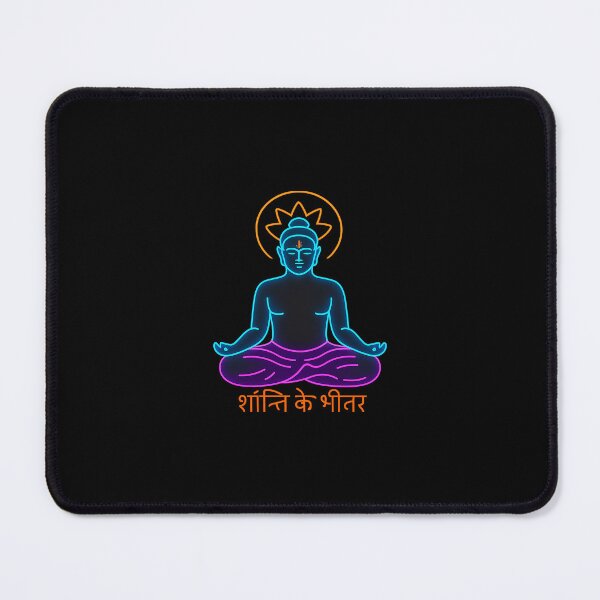 Item preview, Neon Meditation Buddha PNG – Transparent Spiritual Glow Art designed and sold by Aucia.
