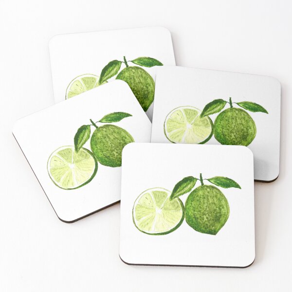 Item preview, Watercolor Limes – Hand-Painted Citrus Fruit Illustration designed and sold by Monika Howarth.