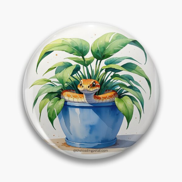 Item preview, Snake in a Spider Plant designed and sold by TheLoadingPetal.