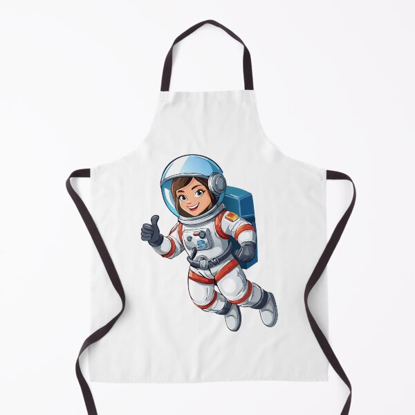 Item preview, Cosmonaut floating in space, astronaut in spacesuit fling in the space, astronaut girl in space suit showing thumb up or like gesture, Smiling woman cosmonaut in helmet and uniform designed and sold by Danler.