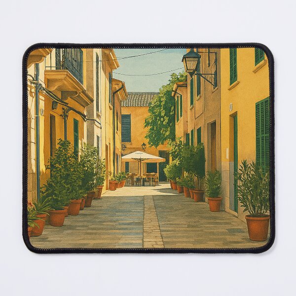 Item preview, Alcudia Mallorca Vintage Retro Style Travel Poster designed and sold by GG WALL ART.