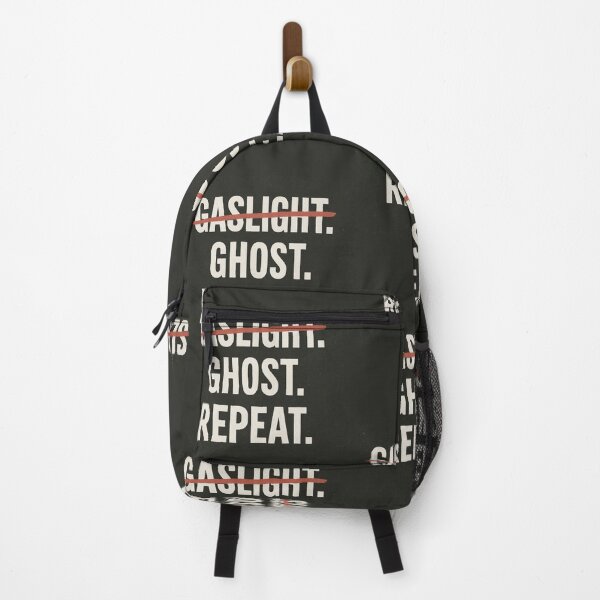 Item preview, Gaslight Ghost Repeat – Anti-Gaslighting Awareness Typography Art designed and sold by Quiet Power Co..