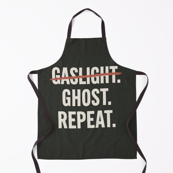 Item preview, Gaslight Ghost Repeat – Anti-Gaslighting Awareness Typography Art designed and sold by Quiet Power Co..