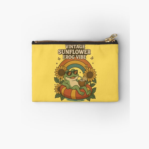 Item preview, Vintage Sunflower Frog Vibes – Retro Summer Frog in Shades designed and sold by Nara8.