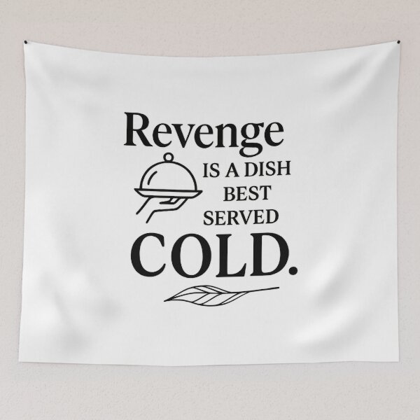 Item preview, Revenge Is a Dish Best Served Cold – Bold Typography Quote Design designed and sold by MSTextVibe.