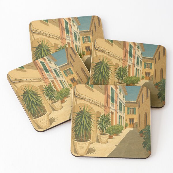 Item preview, Alcudia Mallorca Vintage Retro Style Travel Poster designed and sold by GG WALL ART.