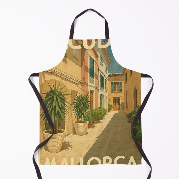 Item preview, Alcudia Mallorca Vintage Retro Style Travel Poster designed and sold by GG WALL ART.