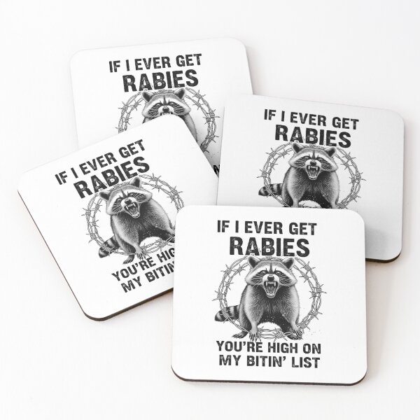 Item preview, Funny Rabies Quote - Bitin' List Humor T-Shirt Design designed and sold by Teetreasure2.