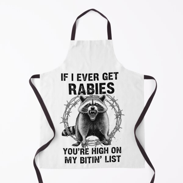 Item preview, Funny Rabies Quote - Bitin' List Humor T-Shirt Design designed and sold by Teetreasure2.