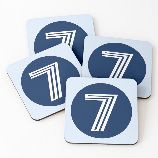 Item preview, Number 7,  #7 Seven, in Blue Circle designed and sold by Jeallan Designs.