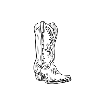 Artwork thumbnail, Cowboy Boot Sticker by InfiniteSticker