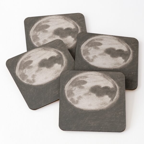 Item preview, Moon In Charcoal designed and sold by Ashley's Sketchbook.