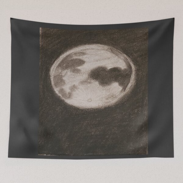 Item preview, Moon In Charcoal designed and sold by Ashley's Sketchbook.