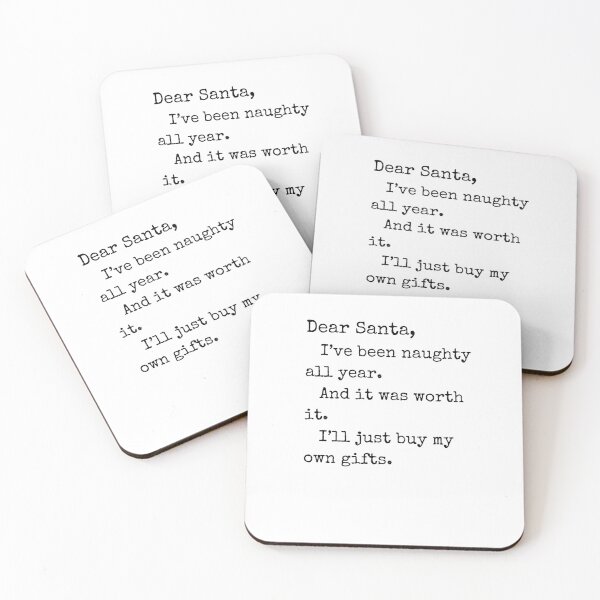 Item preview, Dear Santa I've been naughty all year funny Christmas letter designed and sold by snowry.