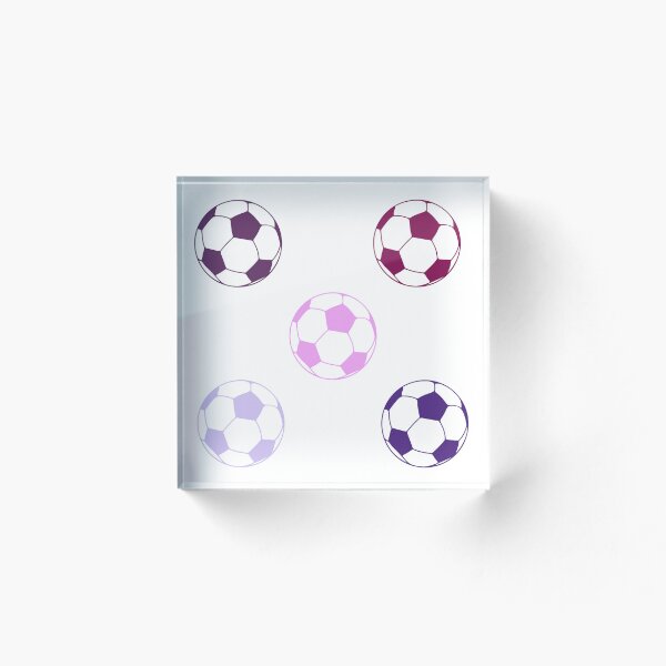 Item preview, Paquete de pegatinas de balón de fútbol rosa (juego de 5) designed and sold by InfiniteSticker.
