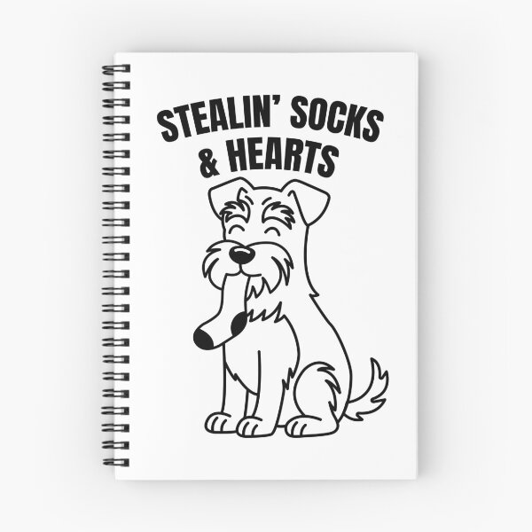Item preview, Stealin’ Socks & Hearts - Schnauzer Dog designed and sold by CurlyDude.