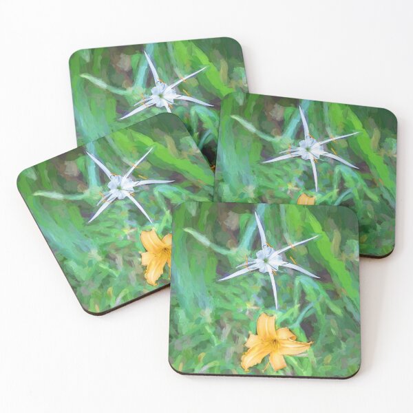 Item preview, White Spider Lily and Daylily X109 designed and sold by RichFrancoCars.