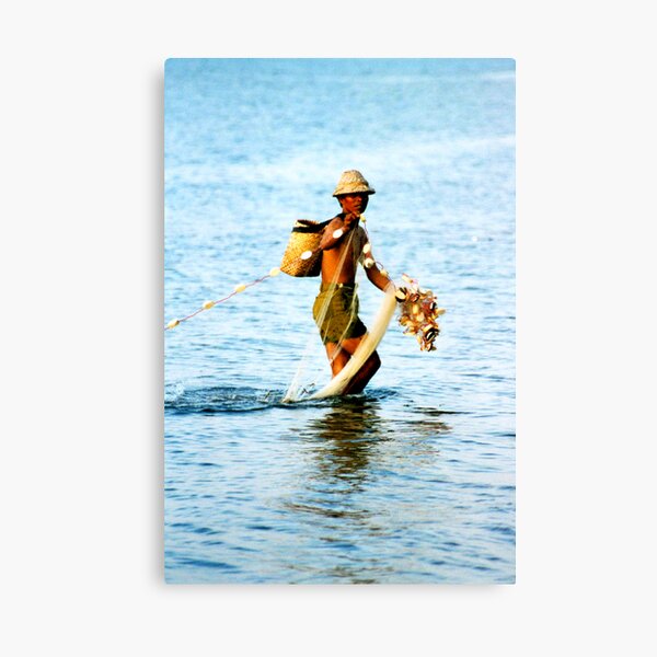 Balinese Fisherman Canvas Print