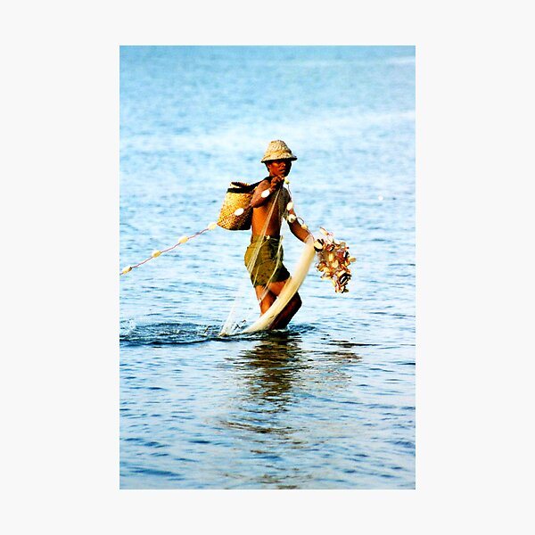 Balinese Fisherman Photographic Print