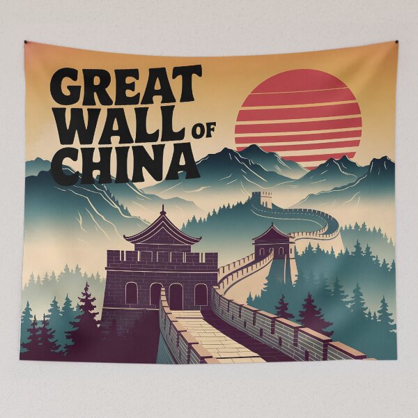 Item preview, Great Wall of China: Classic Travel Poster Inspiration designed and sold by LSVart.