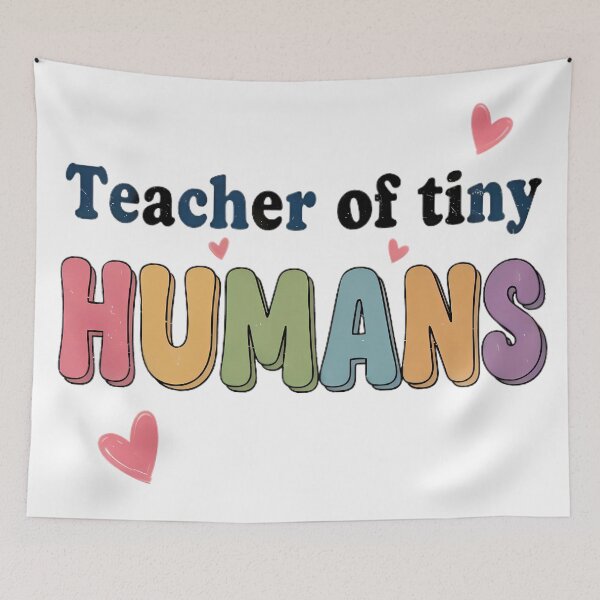 Item preview, Retro Teacher of Tiny Humans designed and sold by Linework Studio.