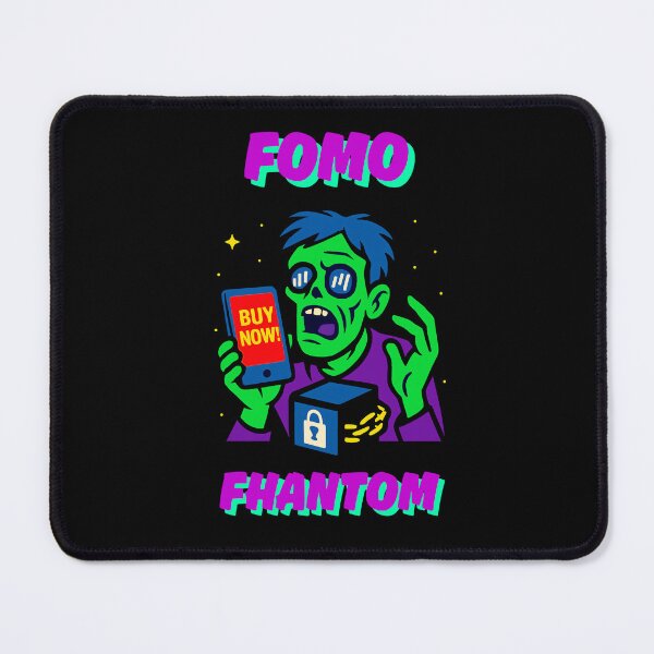 Item preview, "FOMO Phantom" – Crypto Zombie of Urgency designed and sold by BitCrop.
