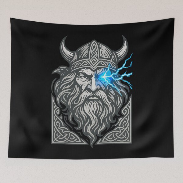 Item preview, Viking God Odin Raven Norse Mythology designed and sold by TomFrontierArt.