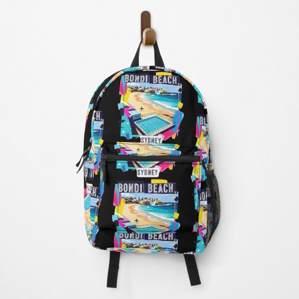 Artikelvorschau, Abstrakter Bondi Beach: Ein farbenfrohes und energiegeladenes Pop-Art-Design entworfen und verkauft von Digital Dreams Arts.