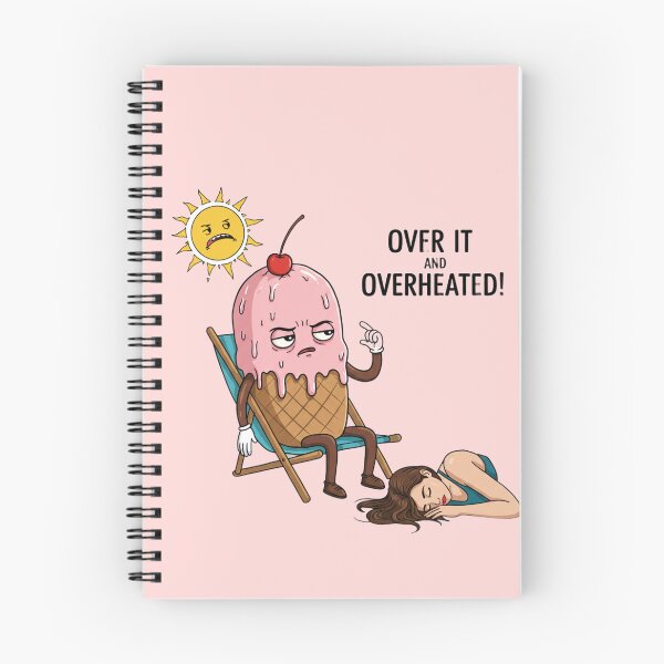 Item preview, Over It & Overheated – Melting Ice Cream Cartoon Design designed and sold by Artisan's Nook By Taffy.