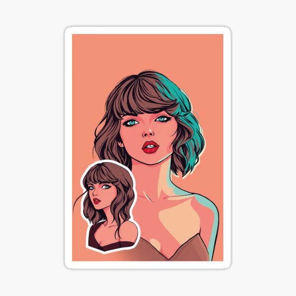 Vista previa del artículo con la obra «Taylor Swift», diseñado y vendido por Pixel-Art--.