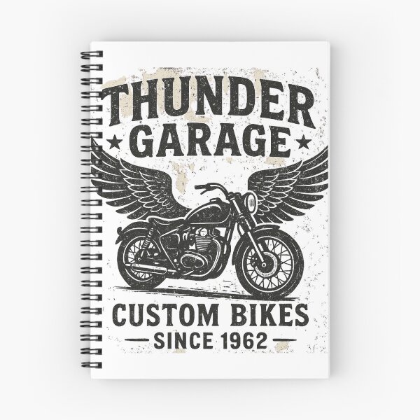 Item preview, Thunder Garage – Vintage Custom Bike Design designed and sold by CreativeGorillas.