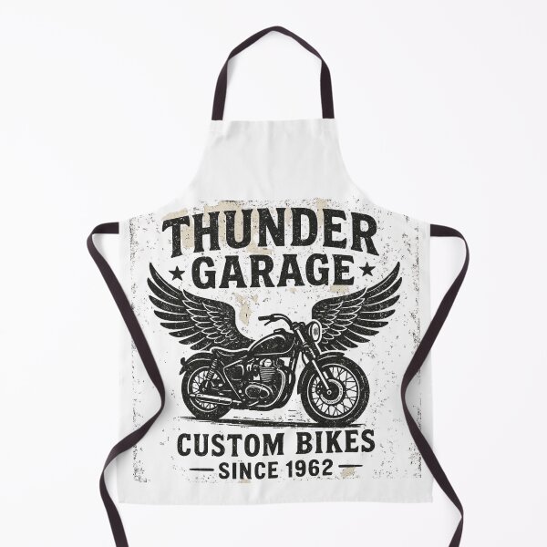 Item preview, Thunder Garage – Vintage Custom Bike Design designed and sold by CreativeGorillas.