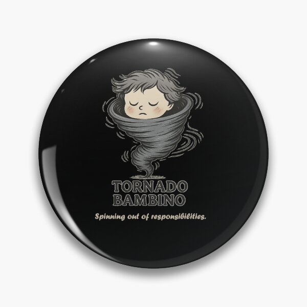 Item preview, Funny Tornado Bambino Cartoon – Whirlwind Cute Chaos Character Design designed and sold by VisionTear.