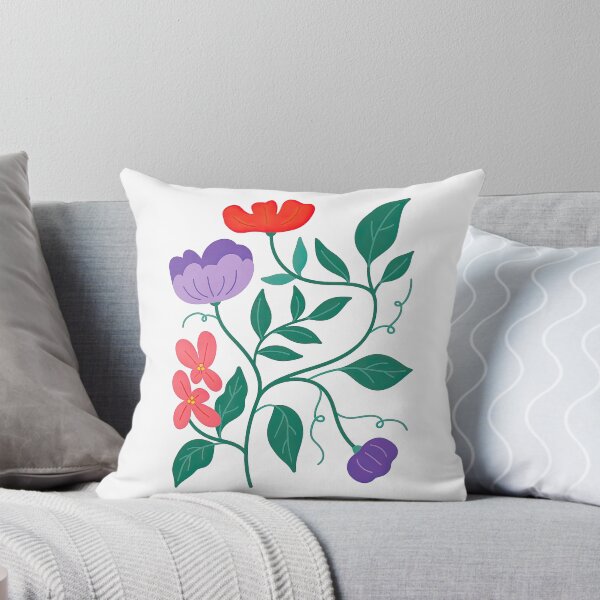 Item preview, Whimsical Garden Flower and Leaf Cluster Design designed and sold by ArtfulWeave.