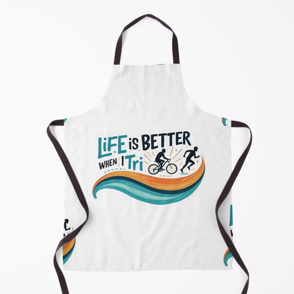 Item preview, Life Is Better When I TRI – Funny Triathlon Athlete Quote Swim Bike Run Gift designed and sold by Triathlongram.