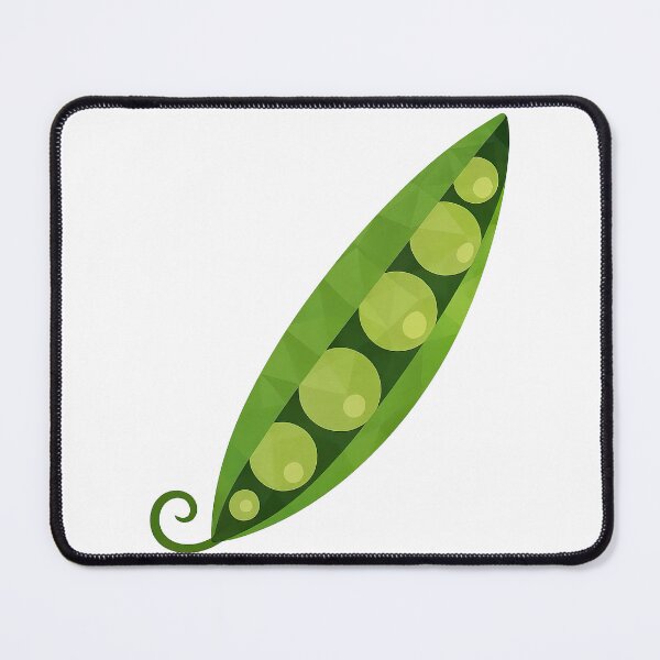 Item preview, Green Pea Pod with Stylized Geometry Art designed and sold by ArtfulWeave.