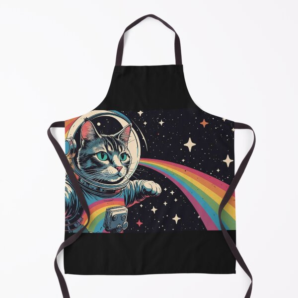 Item preview, Ground Control to Major Tom Cat (Retro Distressed Vintage Psychedelic Space Art) designed and sold by DiamondSkyShirt.